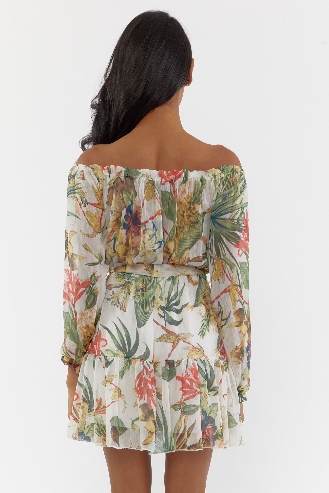 Minirobe fleurie à épaules dénudées sold by Urban Planet product image thumbnail 5