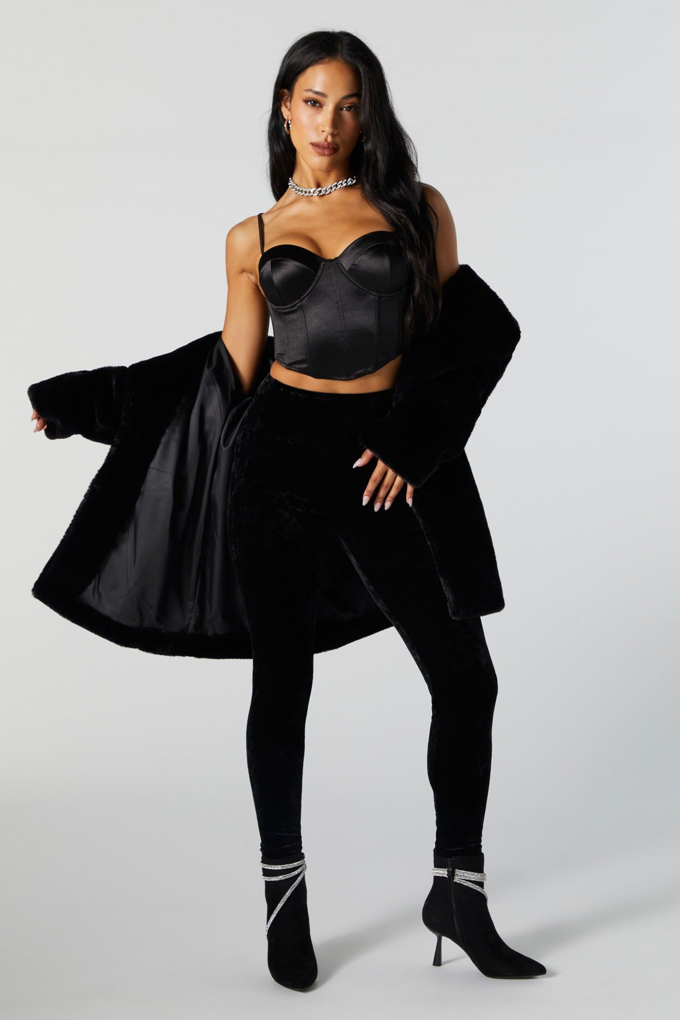 Velvet High Rise Legging sold by Urban Planet product image thumbnail 4