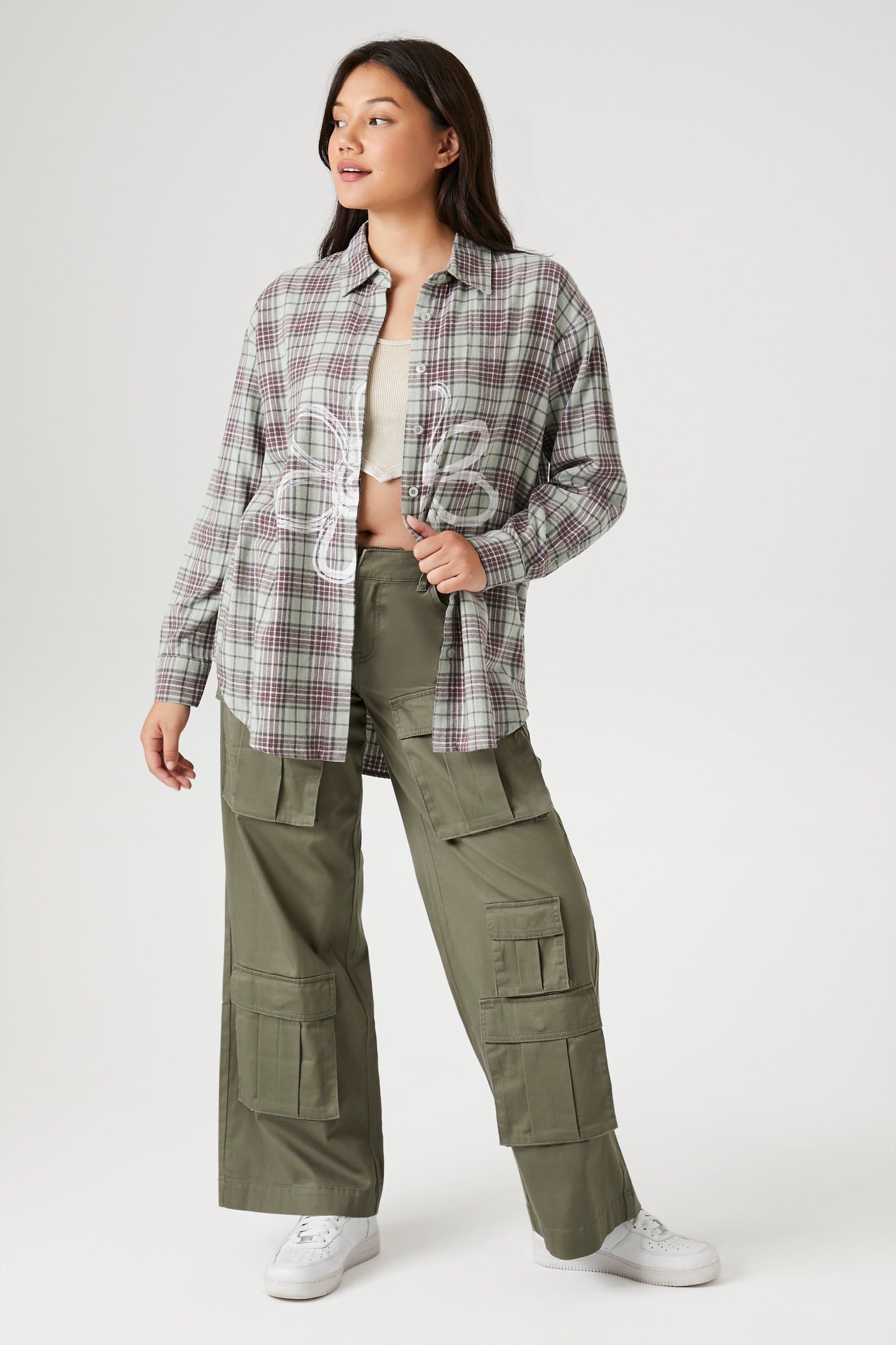 Haut fleuri à carreaux sold by Urban Planet product image thumbnail 4