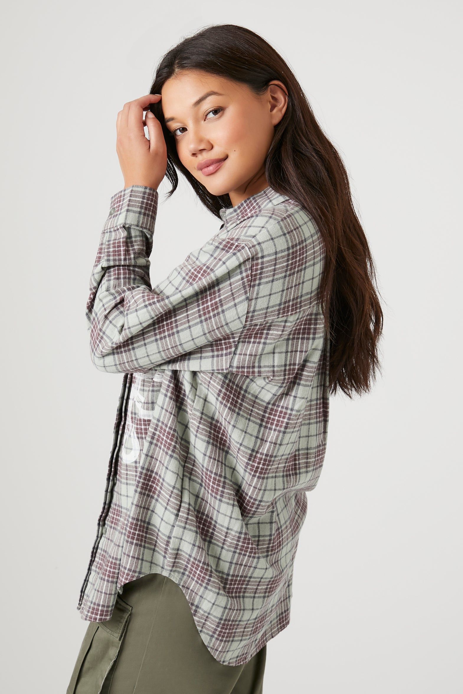 Haut fleuri à carreaux sold by Urban Planet product image thumbnail 2