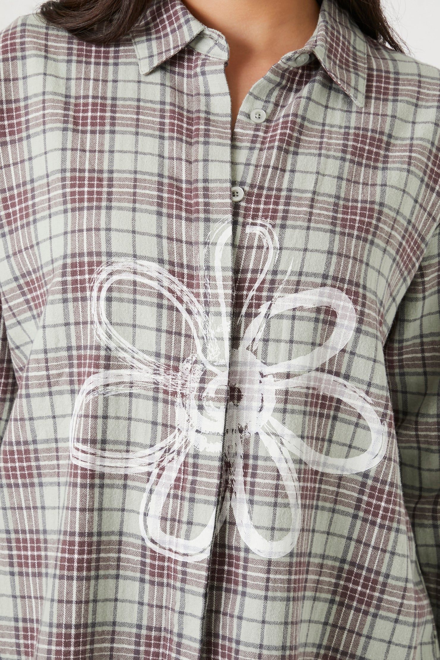 Haut fleuri à carreaux sold by Urban Planet product image thumbnail 5