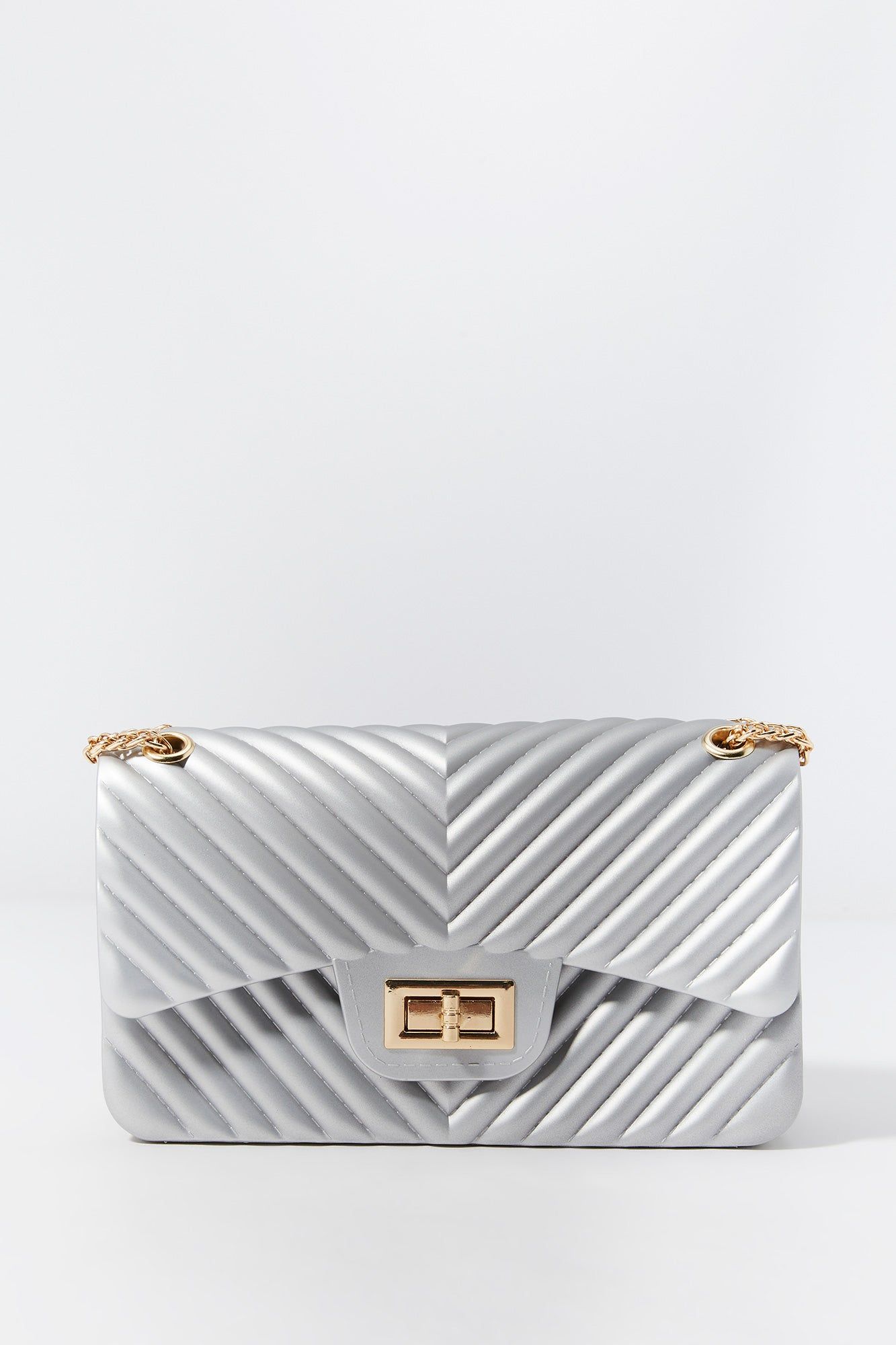 V-Quilted Jelly Purse sold by Urban Planet product image thumbnail 3