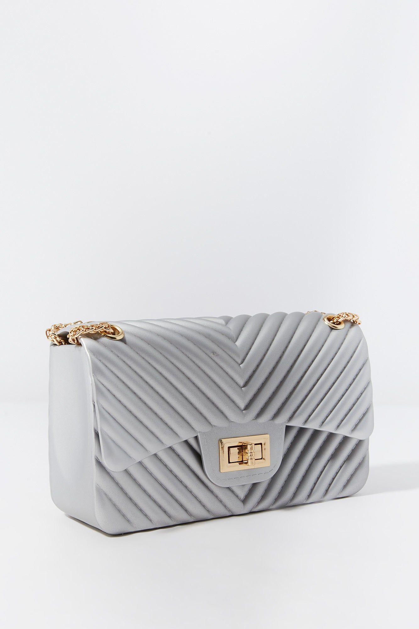 V-Quilted Jelly Purse sold by Urban Planet product image thumbnail 2