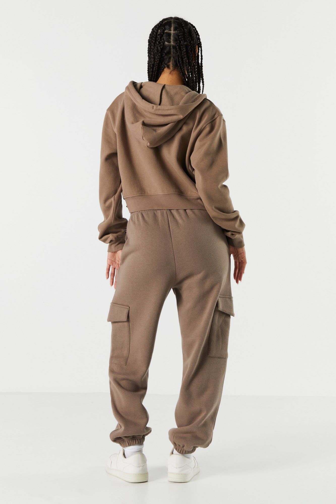 Pantalon en molleton de jogging cargo avec poches sold by Urban Planet product image thumbnail 6