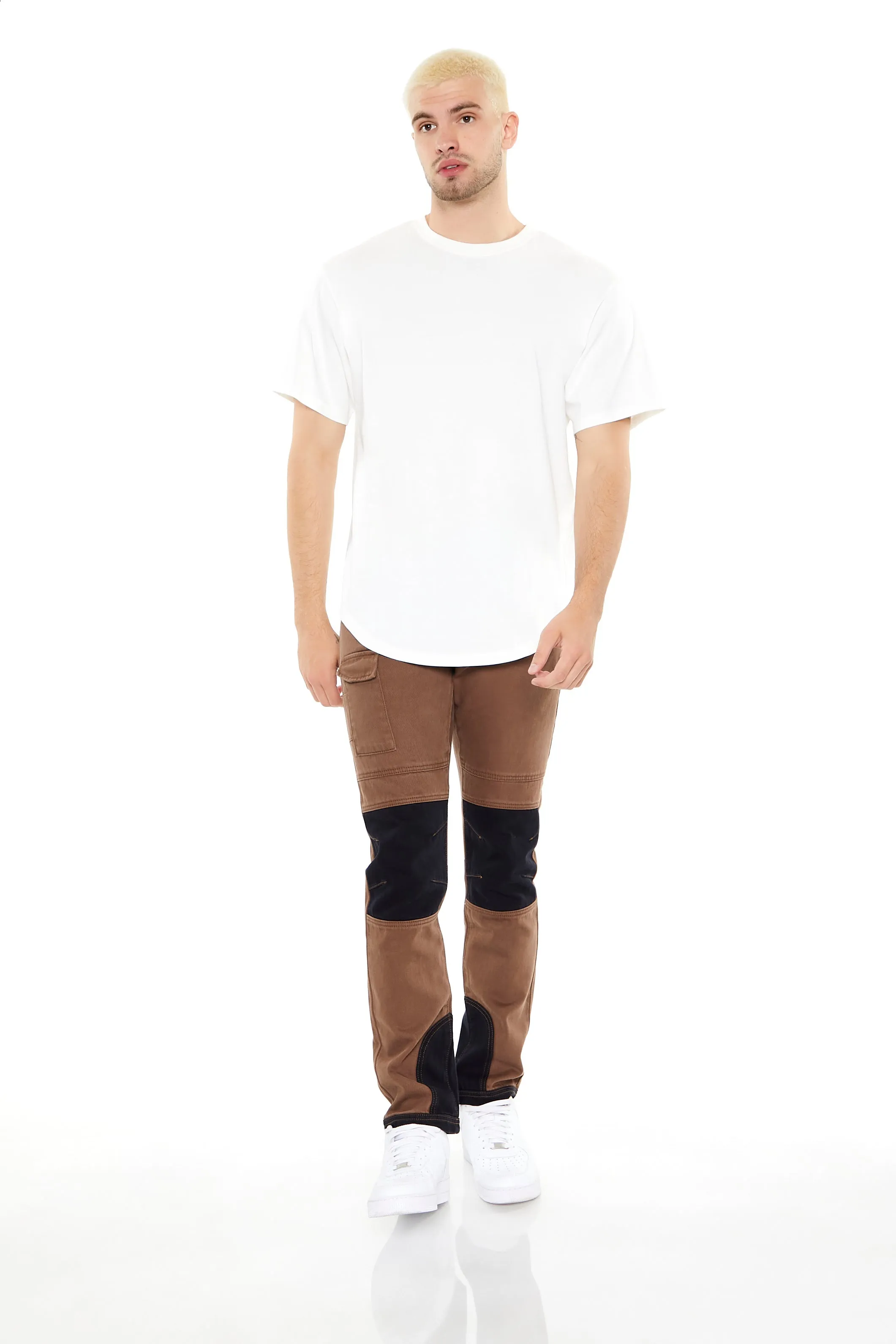 Jean cargo mince avec blocs de couleurs sold by Urban Planet product image thumbnail 2