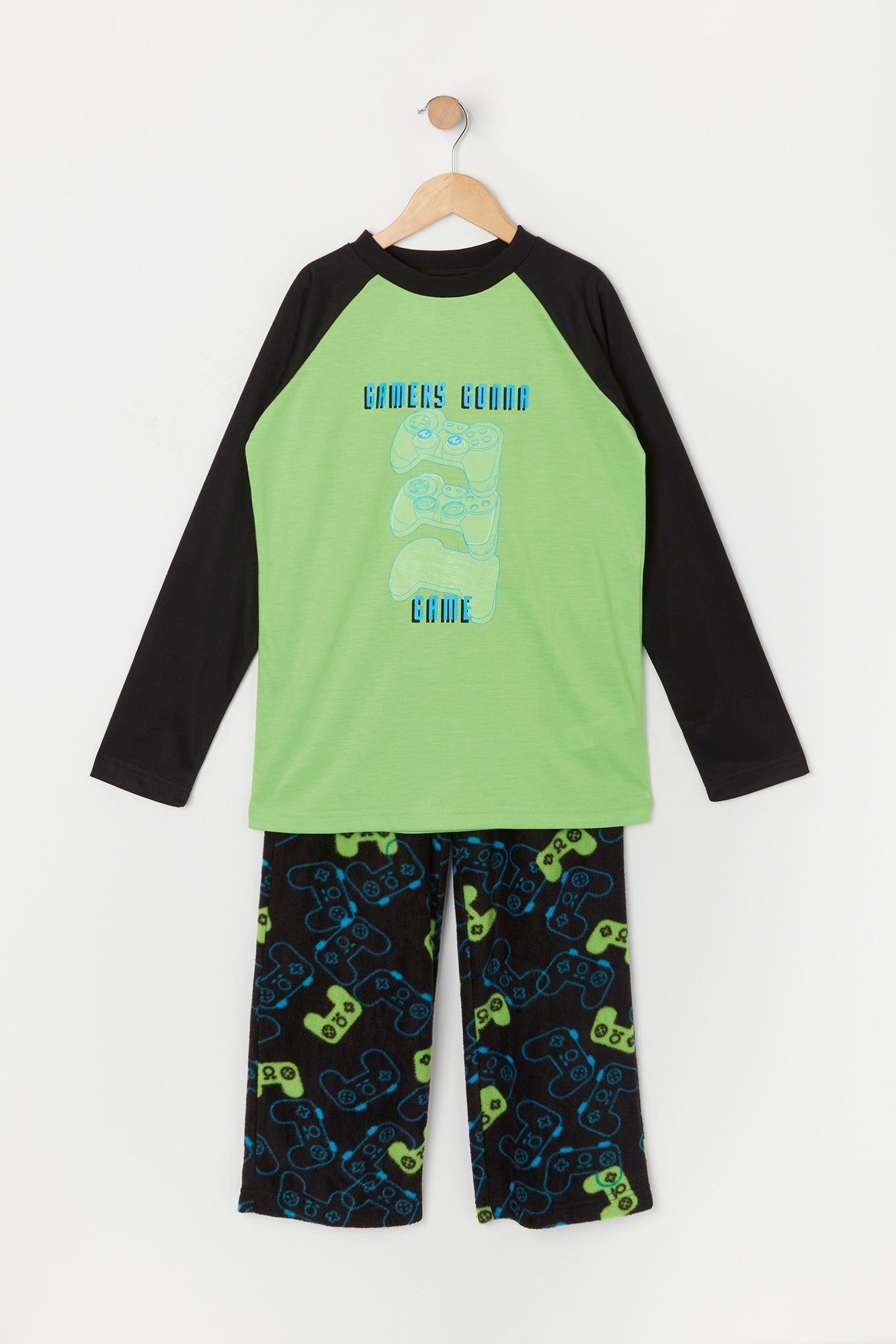 Boys Gamers Gonna Game Graphic 2 Piece Pajama Set sold by Urban Planet