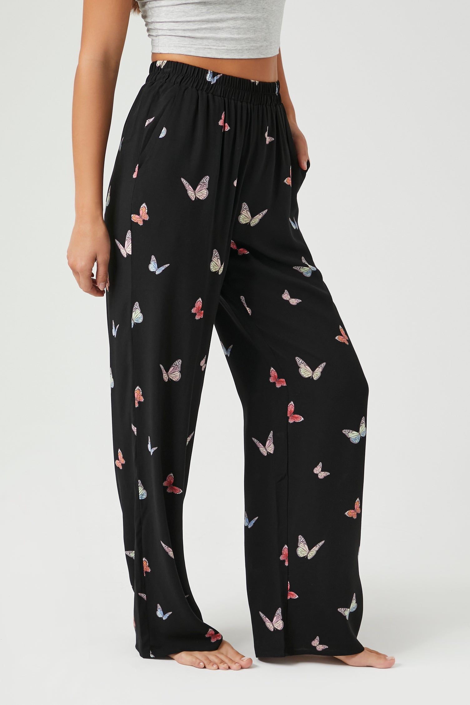 Butterfly Print Pajama Pant sold by Urban Planet product image thumbnail 3