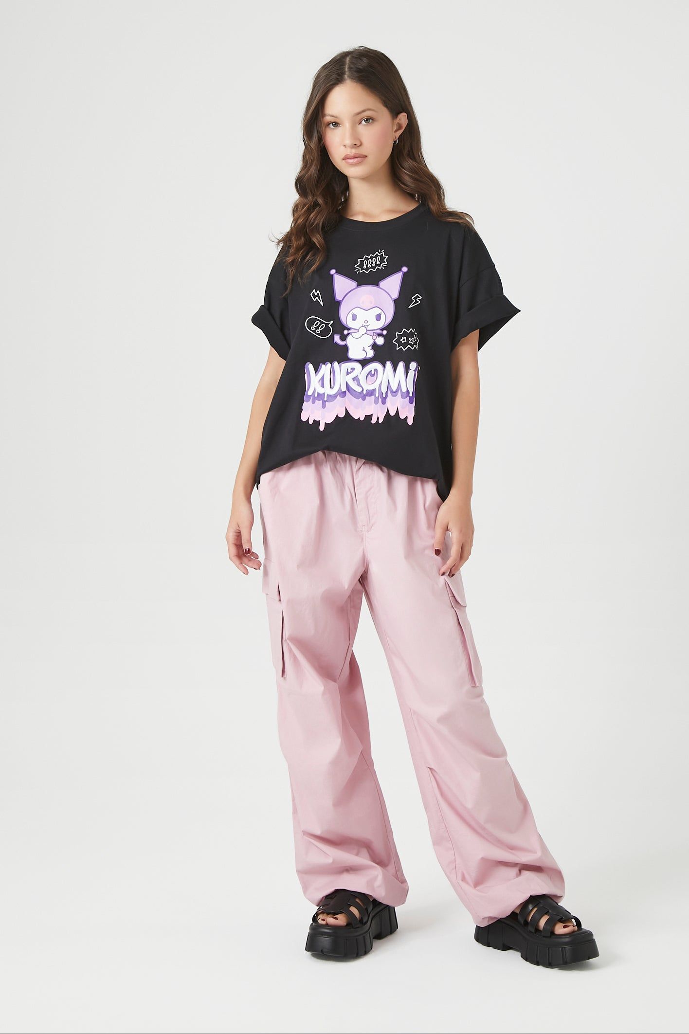 T-shirt surdimensionné à imprimé Kuromi sold by Urban Planet product image thumbnail 4