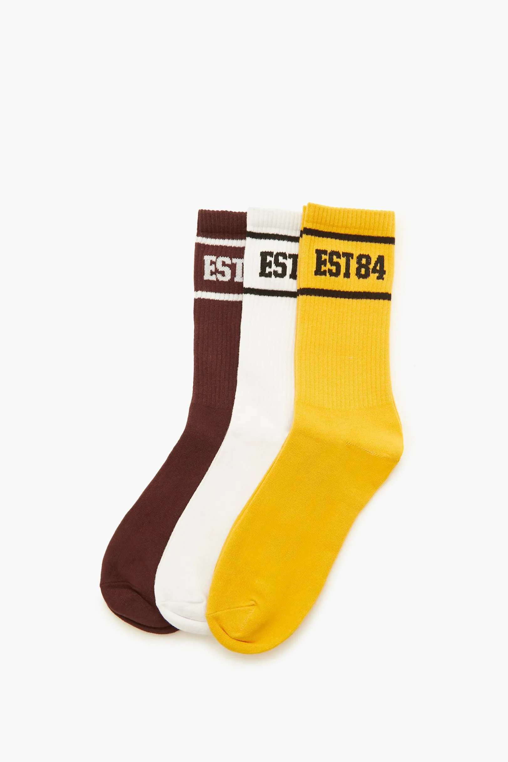 EST 84 Crew Socks (3 Pack) sold by Urban Planet product image thumbnail 3