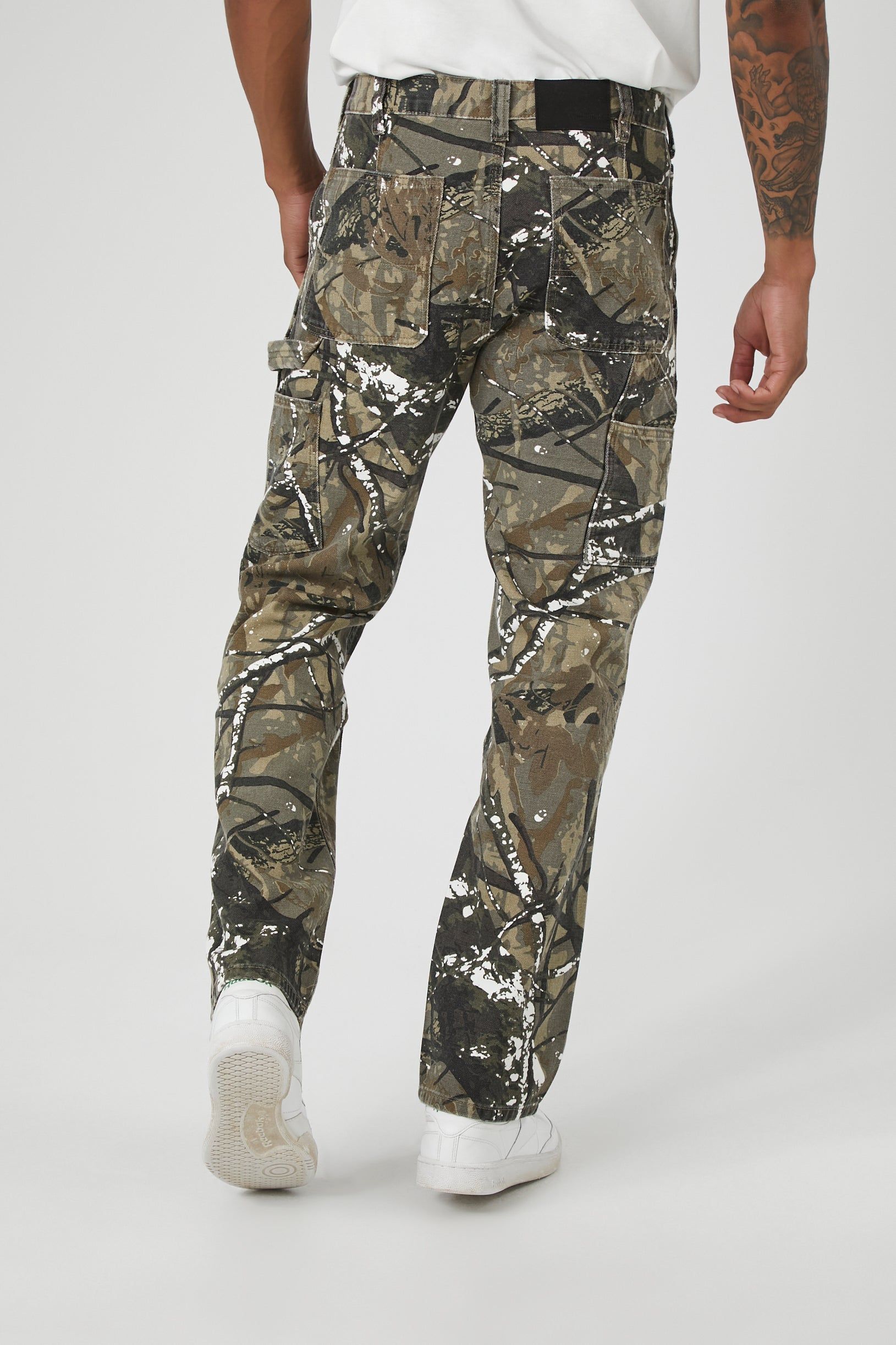 Abstract Camo Print Straight Leg Pant sold by Urban Planet product image thumbnail 4