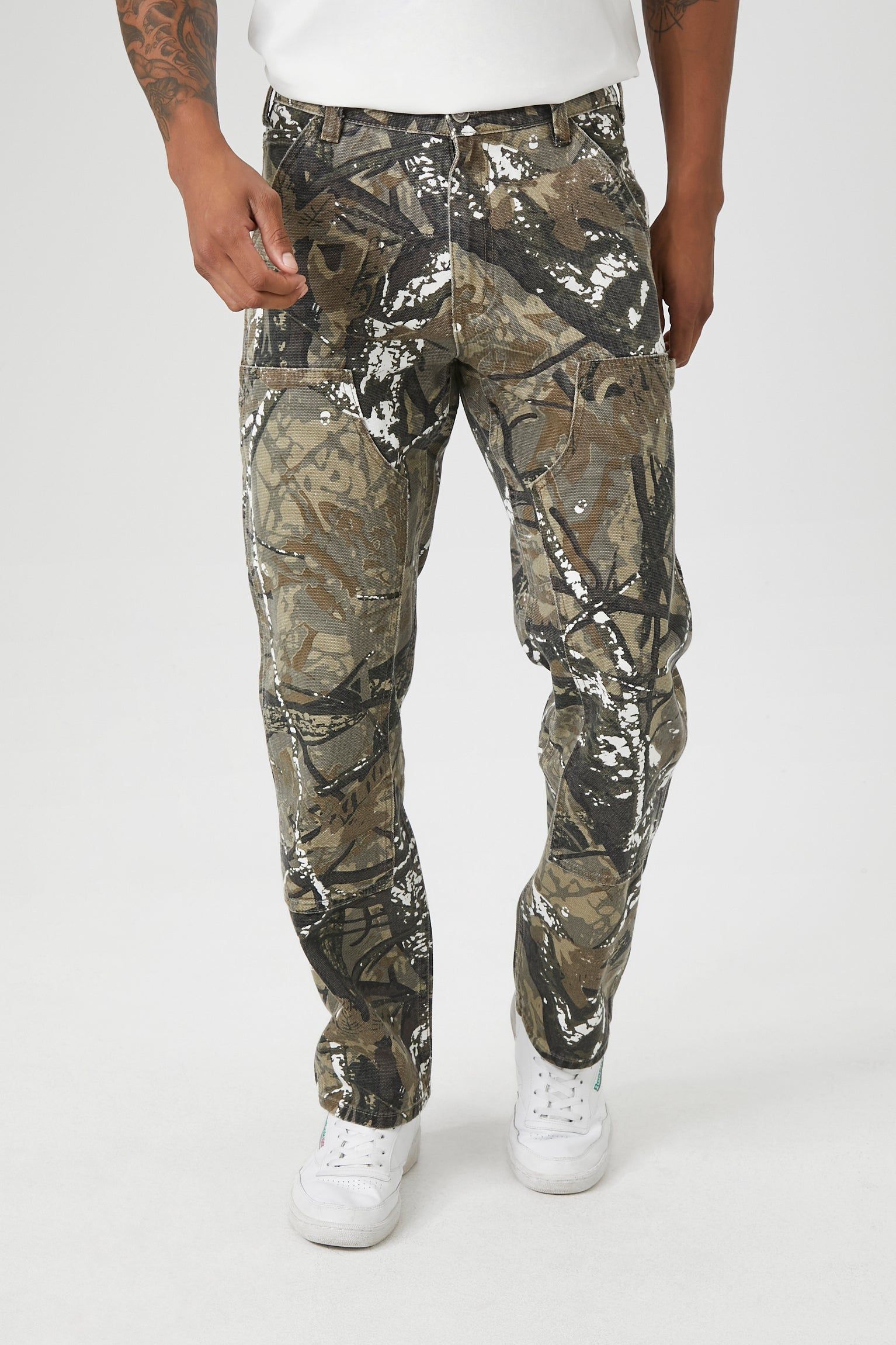 Abstract Camo Print Straight Leg Pant sold by Urban Planet product image thumbnail 3