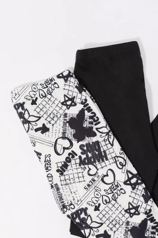 Legging à imprimé pour filles (paquet de 2) sold by Urban Planet