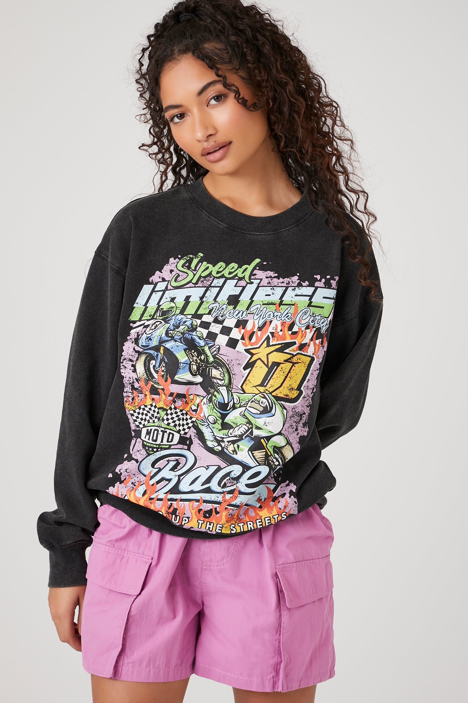 Moto Racer Graphic Hoodie sold by Urban Planet