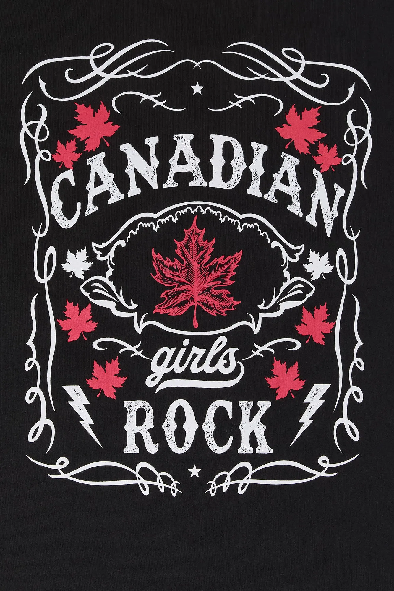 Canadian Girls Rock Graphic Boyfriend T-Shirt sold by Urban Planet product image thumbnail 2