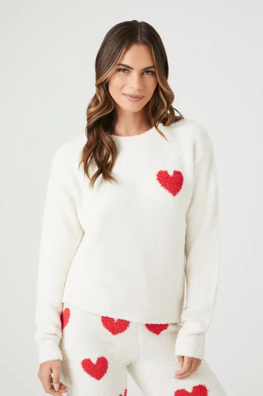 Heart Plush Pajama Top sold by Urban Planet