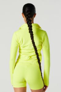 Active Mock Neck Zip-Up Hoodie sold by Urban Planet