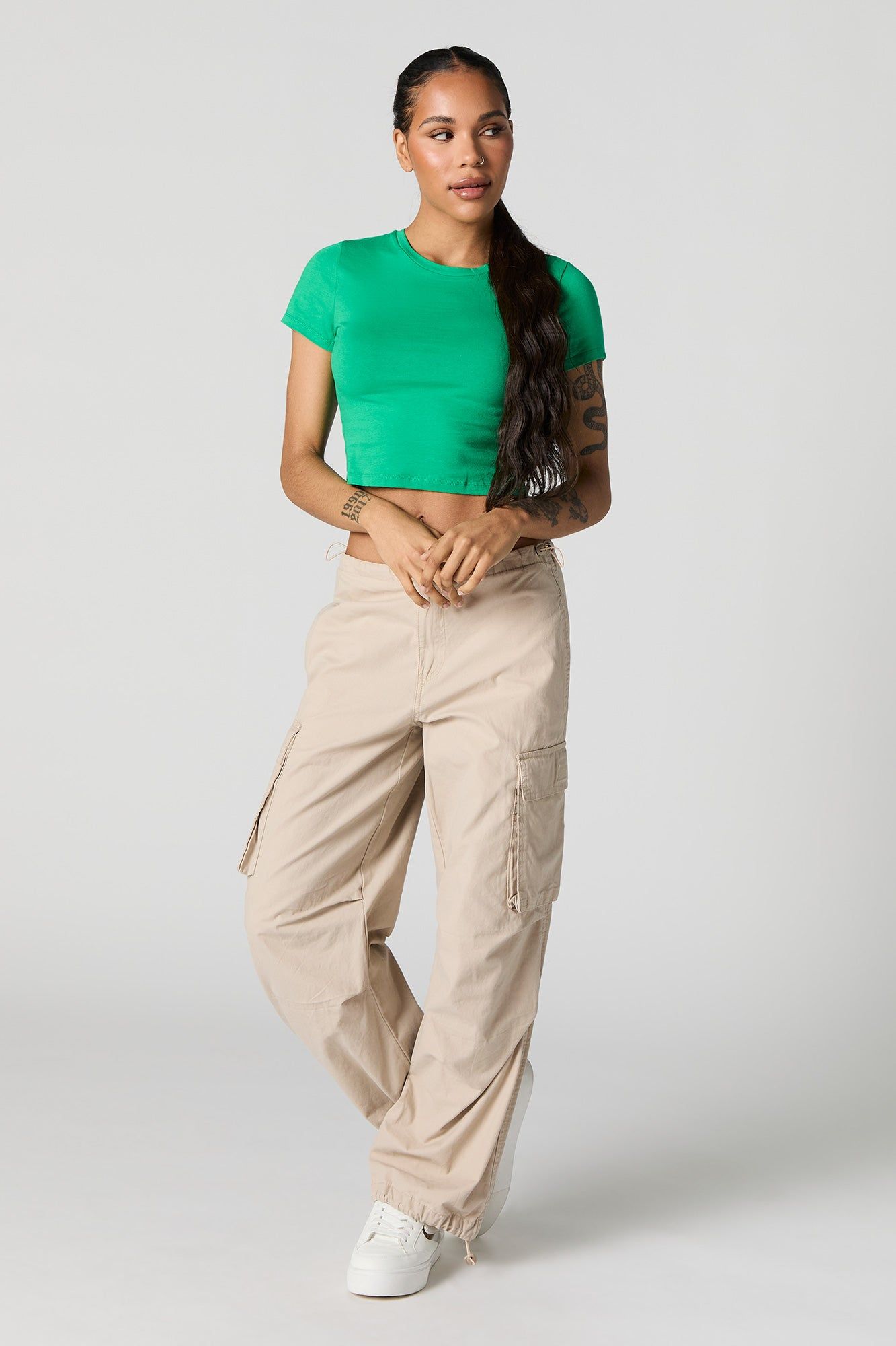 Short Sleeve Crop Top sold by Urban Planet product image thumbnail 3