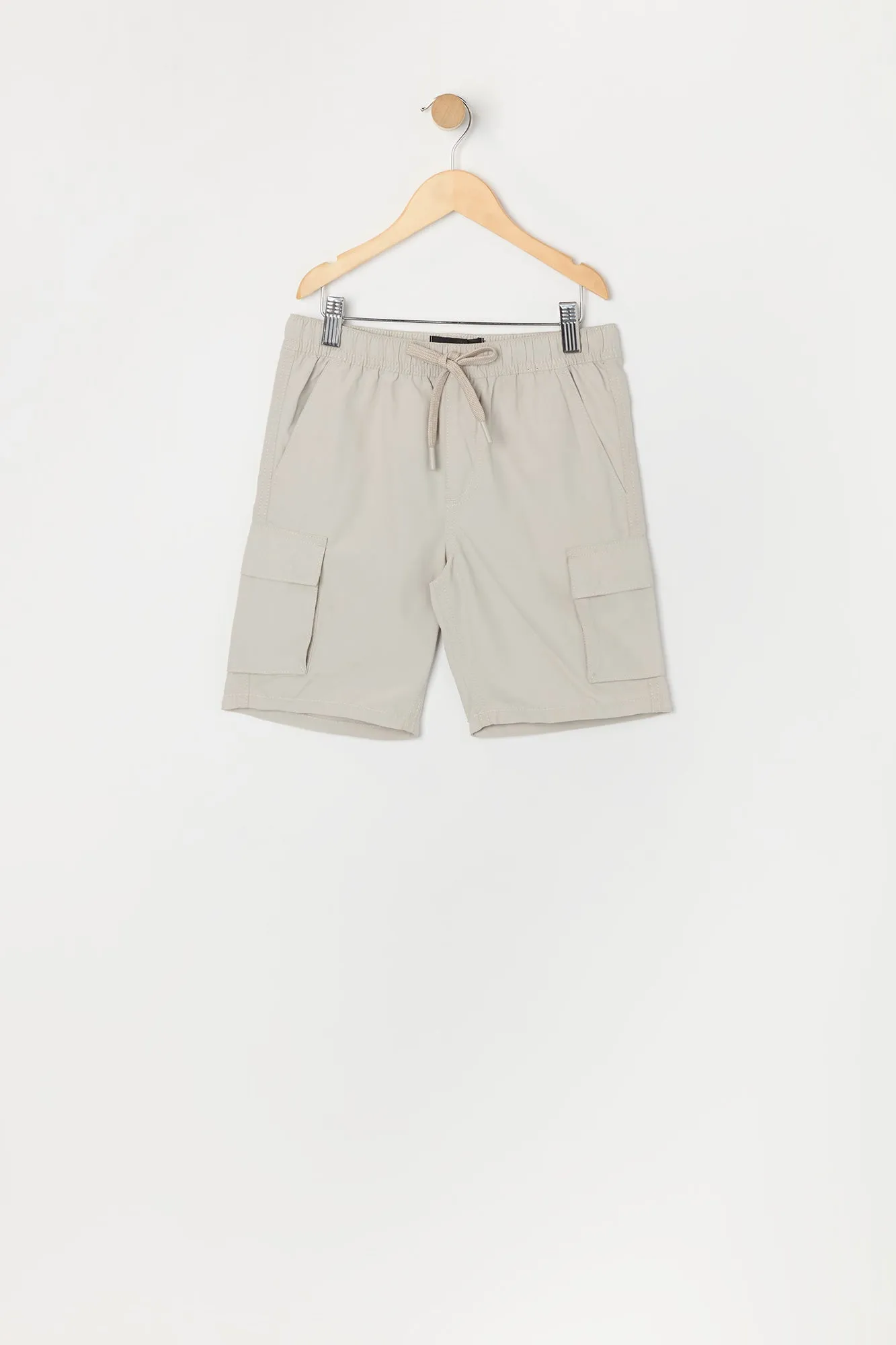 Boys Solid Drawstring Cargo Short sold by Urban Planet product image thumbnail 3