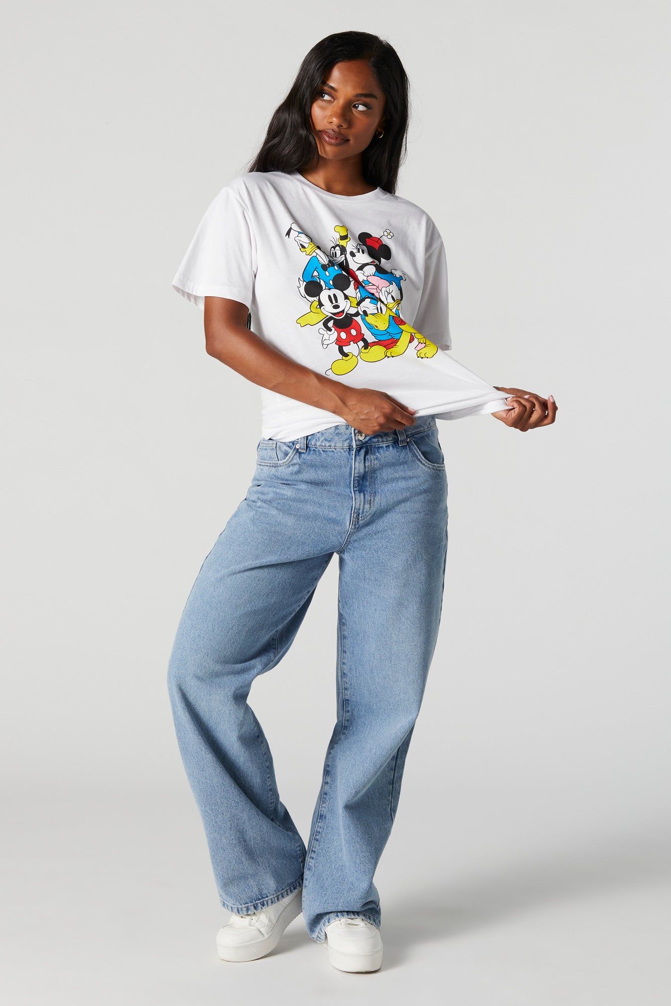 Mickey and Friends Graphic Boyfriend T-Shirt sold by Urban Planet product image thumbnail 4