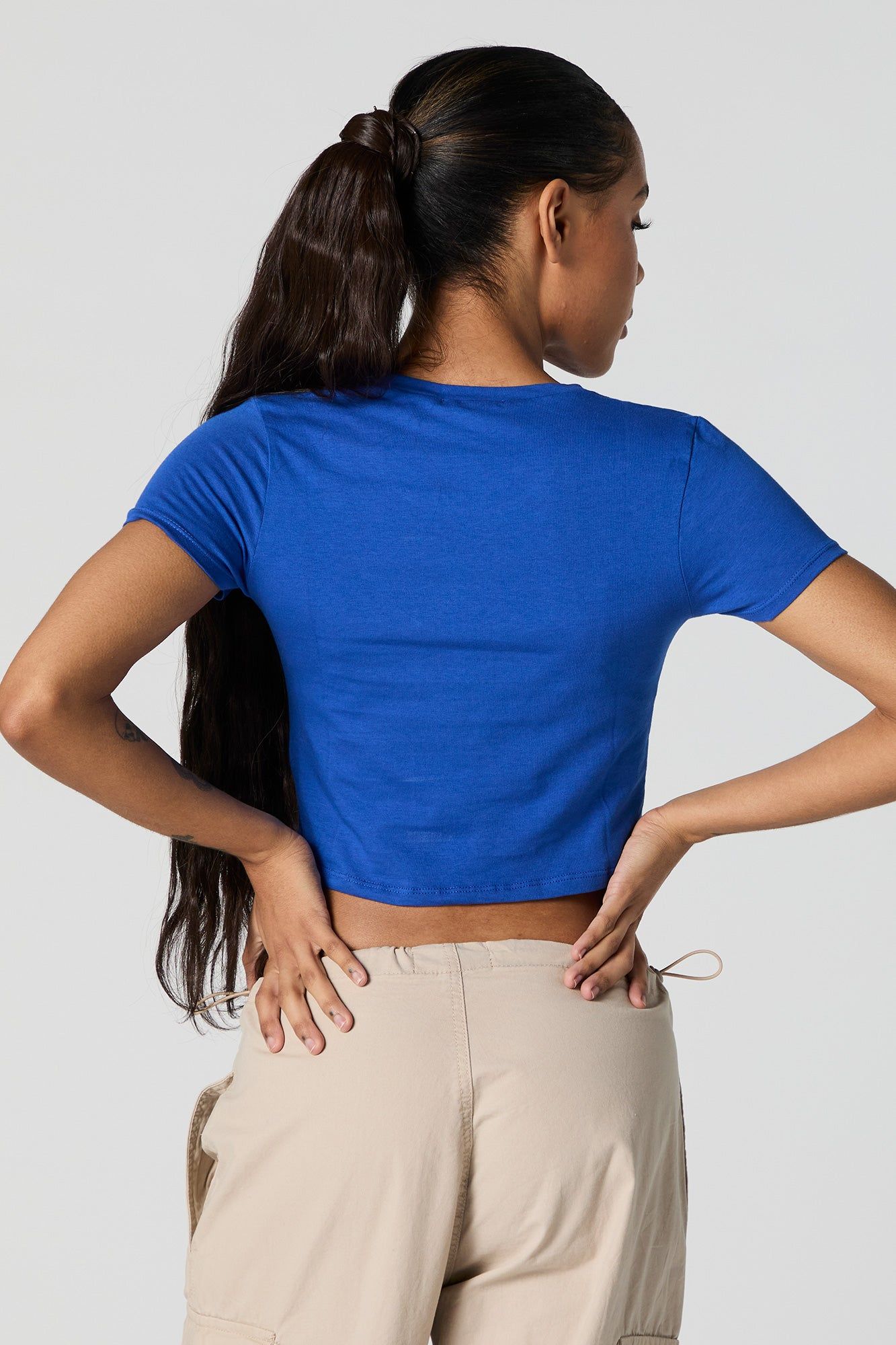 Short Sleeve Crop Top sold by Urban Planet product image thumbnail 5