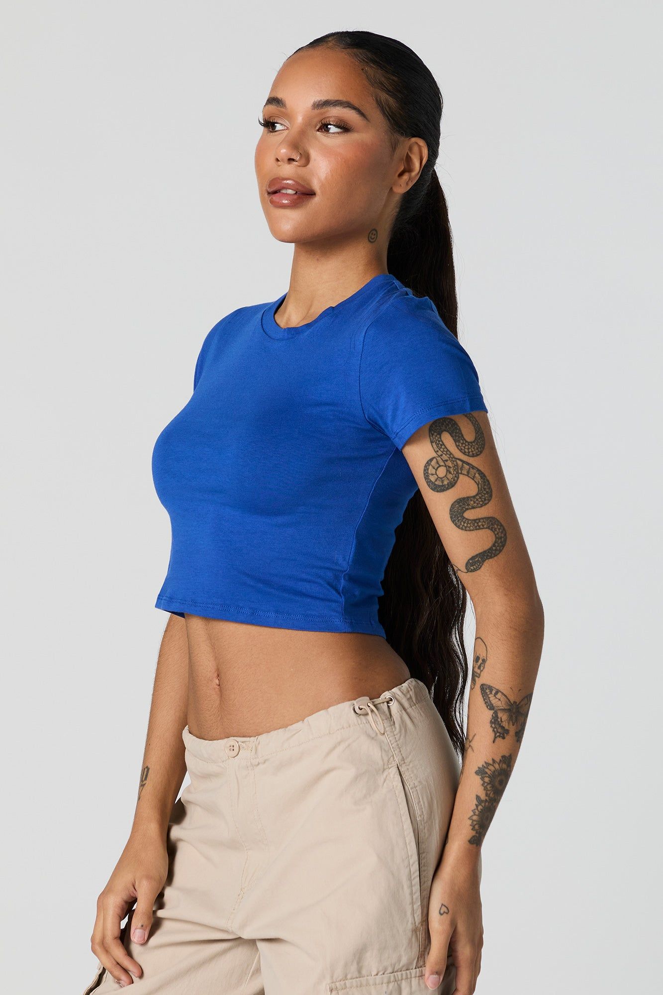 Short Sleeve Crop Top sold by Urban Planet product image thumbnail 4