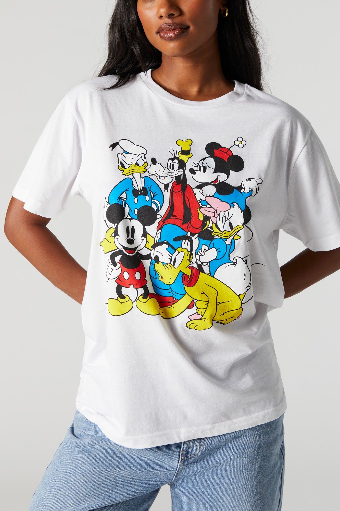 Mickey and Friends Graphic Boyfriend T-Shirt sold by Urban Planet product image thumbnail 2