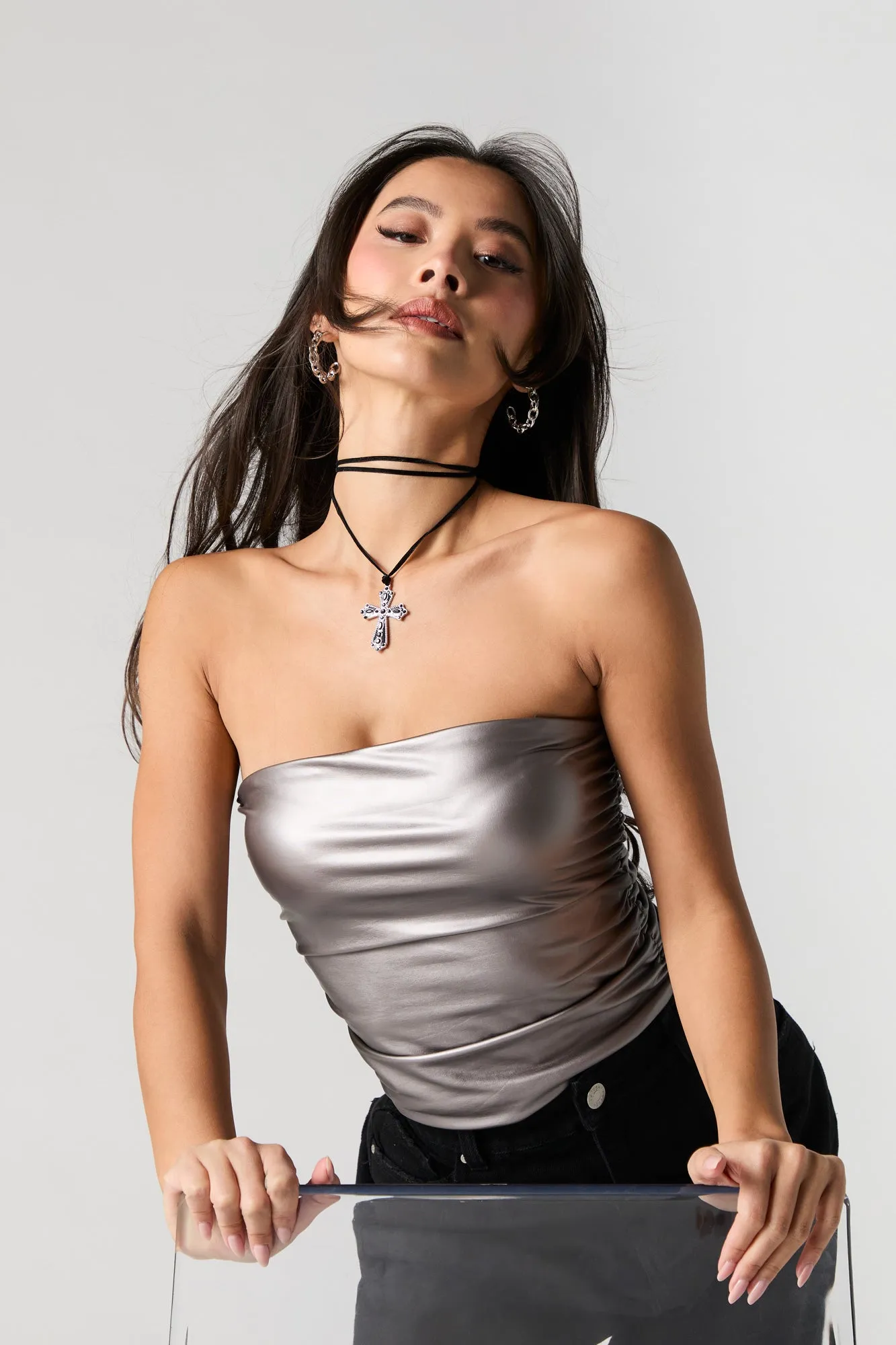 Haut tubulaire métallisé sold by Urban Planet product image thumbnail 4