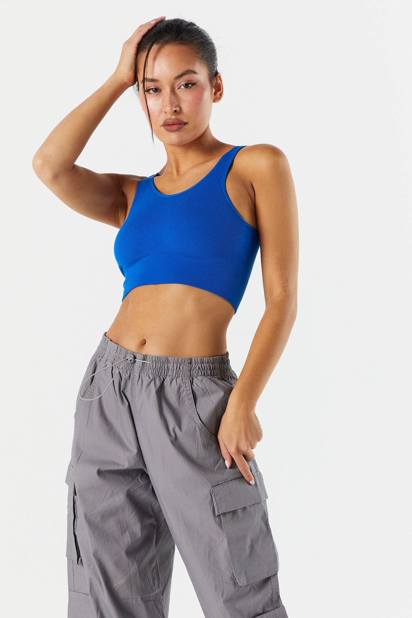 Ribbed Seamless Sports Bra sold by Urban Planet