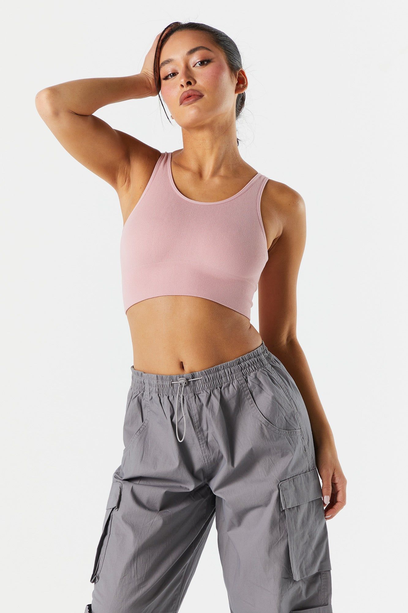 Ribbed Seamless Sports Bra sold by Urban Planet product image thumbnail 7