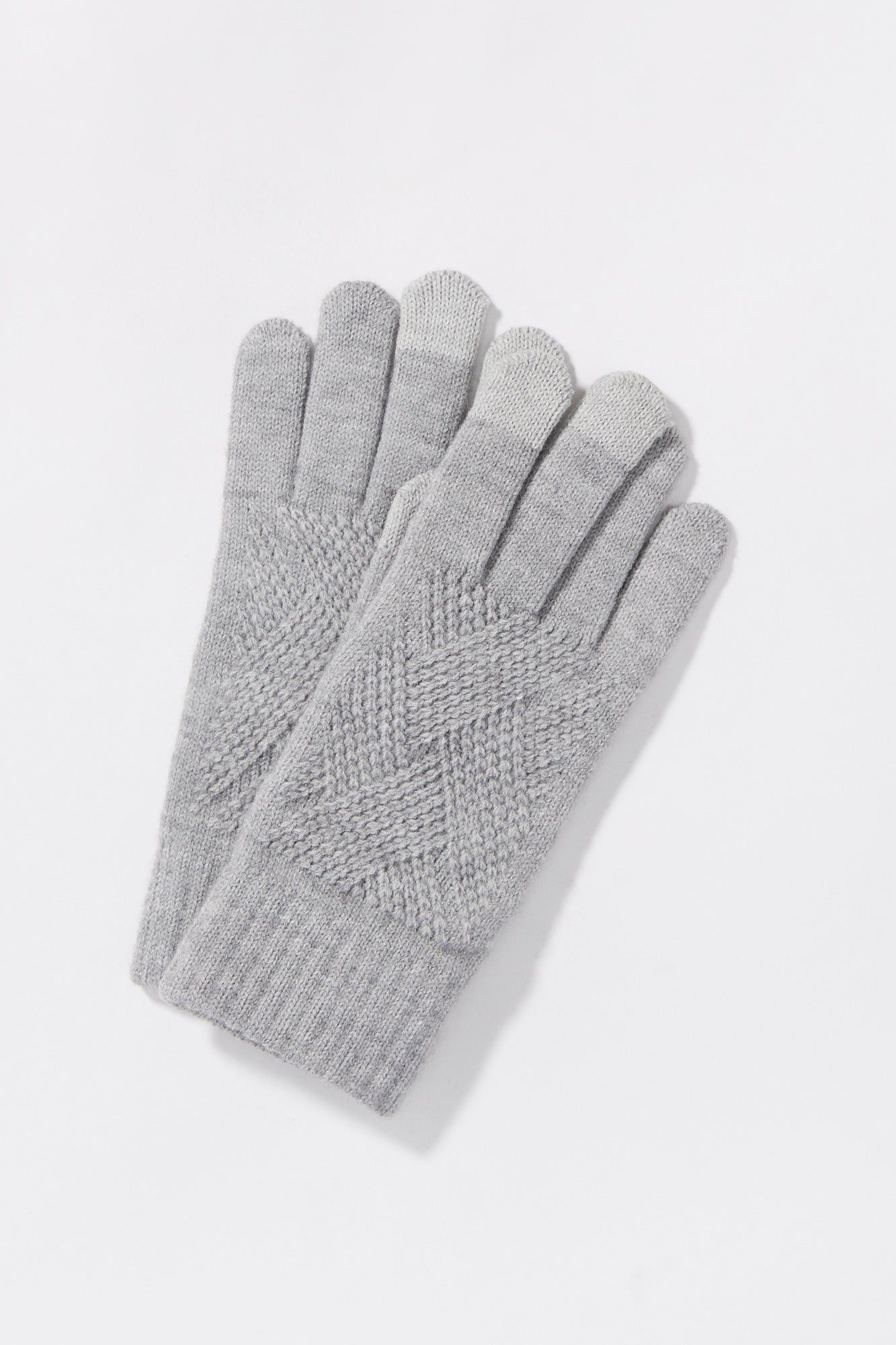 Cable Knit Touch Screen Gloves sold by Urban Planet product image thumbnail 3