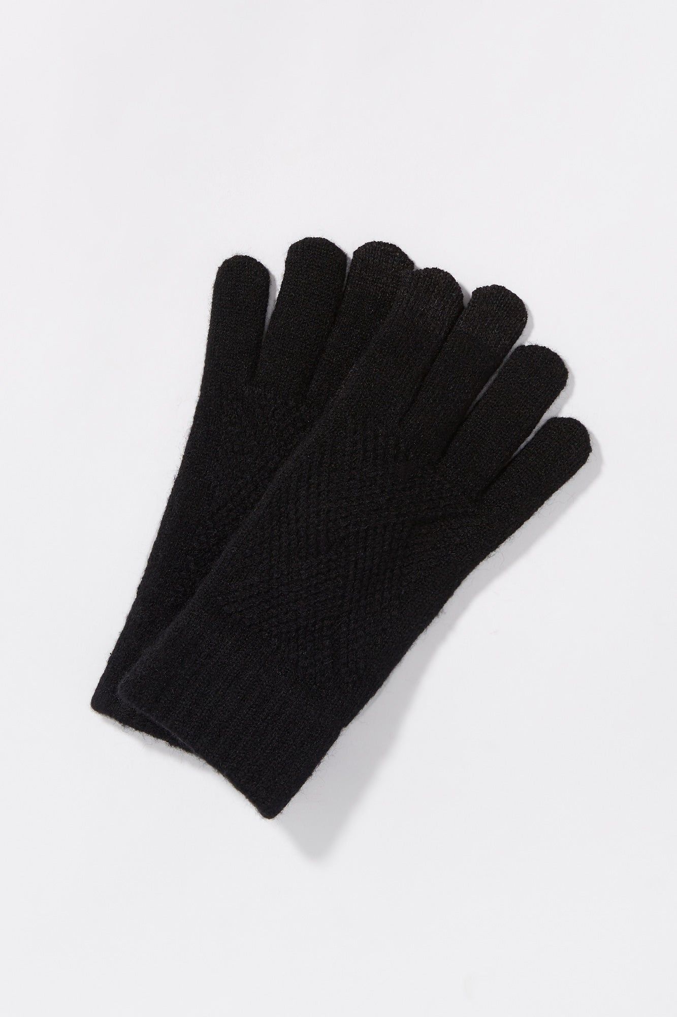 Cable Knit Touch Screen Gloves sold by Urban Planet product image thumbnail 2