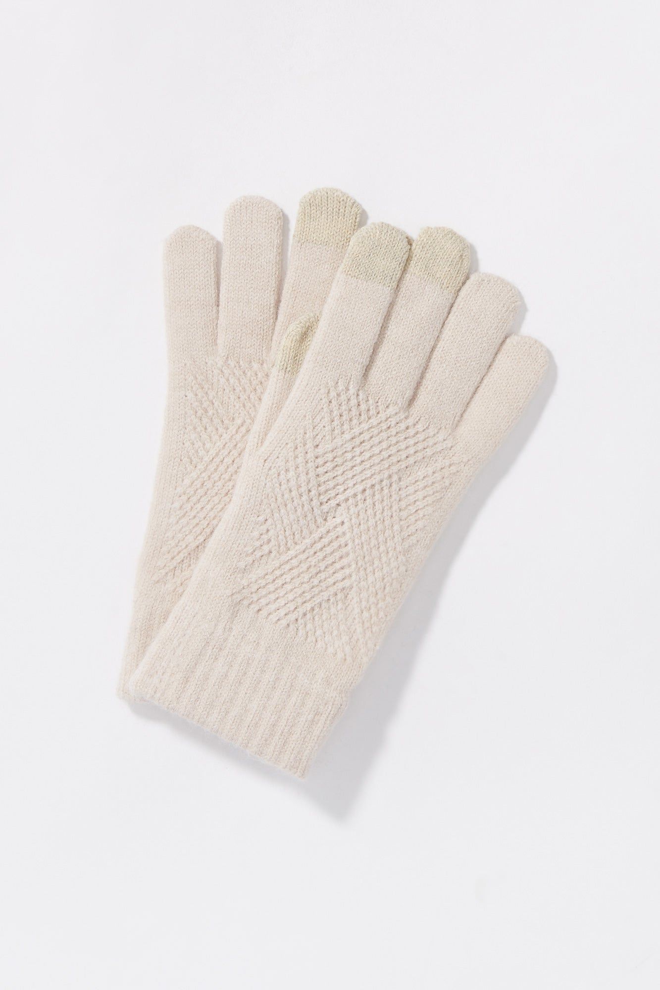 Cable Knit Touch Screen Gloves sold by Urban Planet product image thumbnail 4
