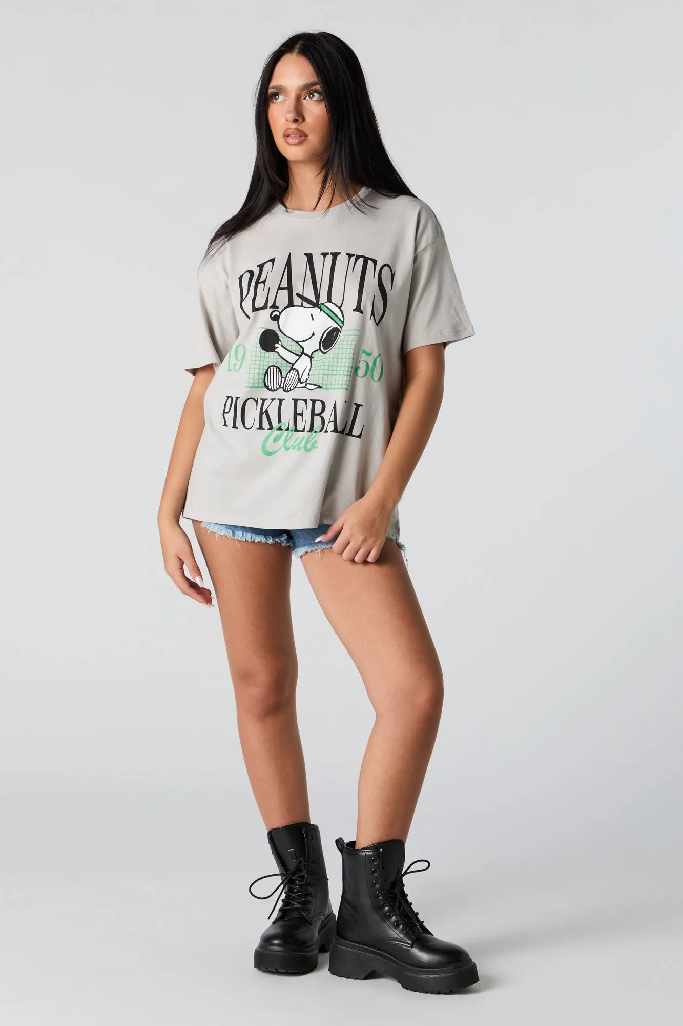 Peanuts Graphic Boyfriend T-Shirt sold by Urban Planet product image thumbnail 3