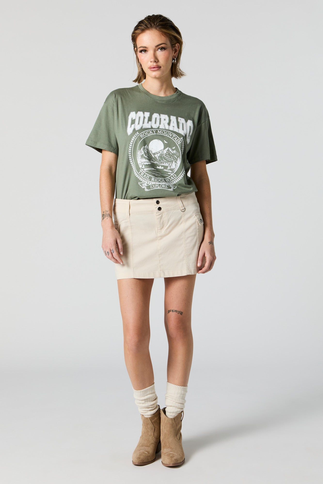 Colorado Graphic Boyfriend T-Shirt sold by Urban Planet product image thumbnail 3