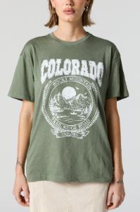 Colorado Graphic Boyfriend T-Shirt sold by Urban Planet