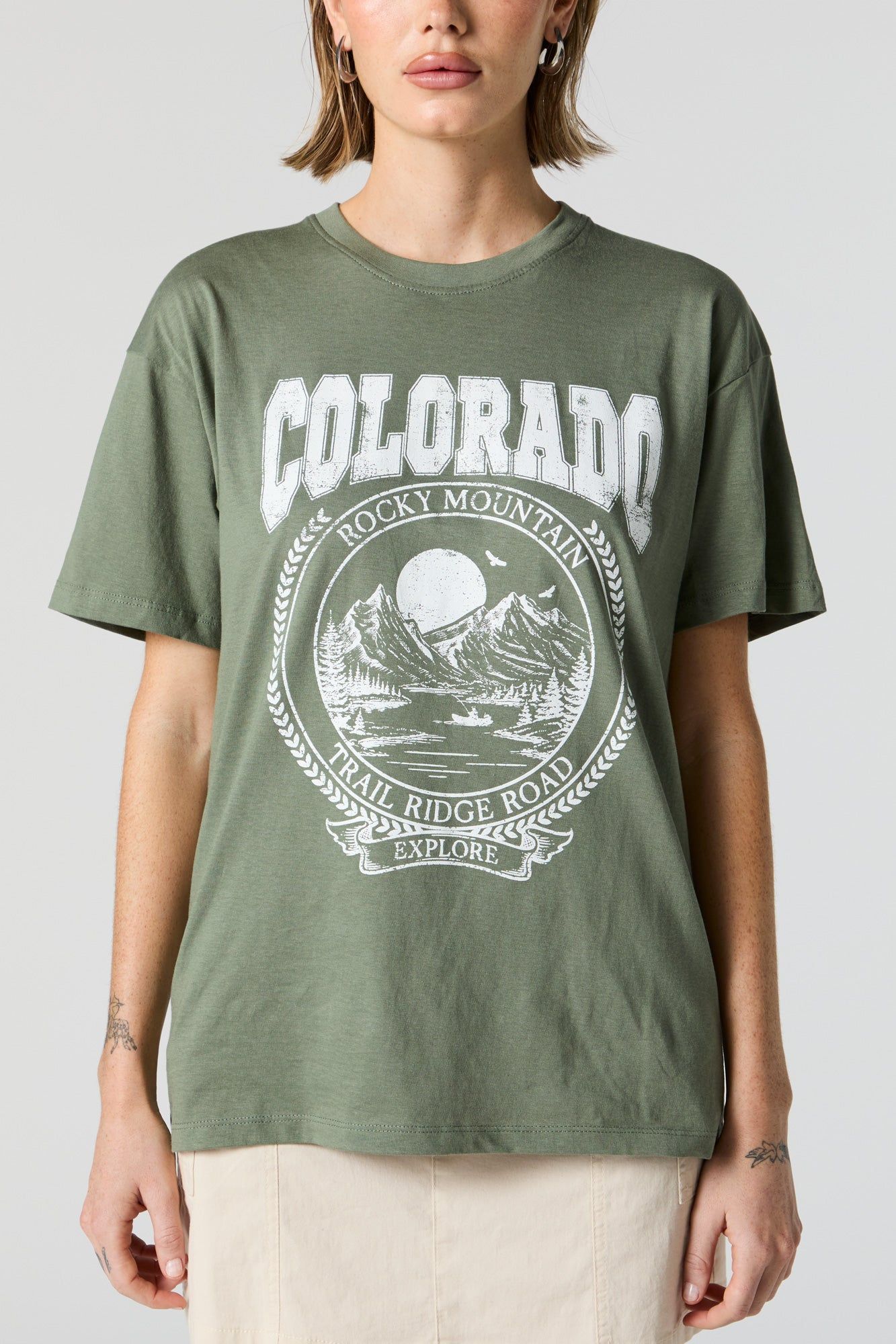 Colorado Graphic Boyfriend T-Shirt sold by Urban Planet