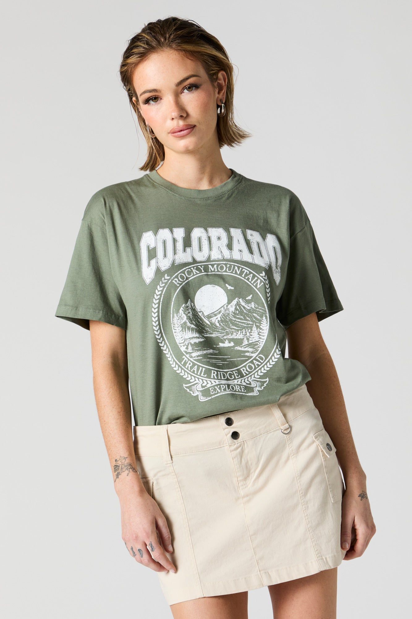Colorado Graphic Boyfriend T-Shirt sold by Urban Planet product image thumbnail 2