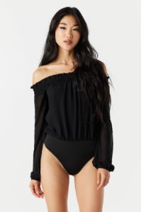 Maillot en chiffon à épaules dénudées sold by Urban Planet