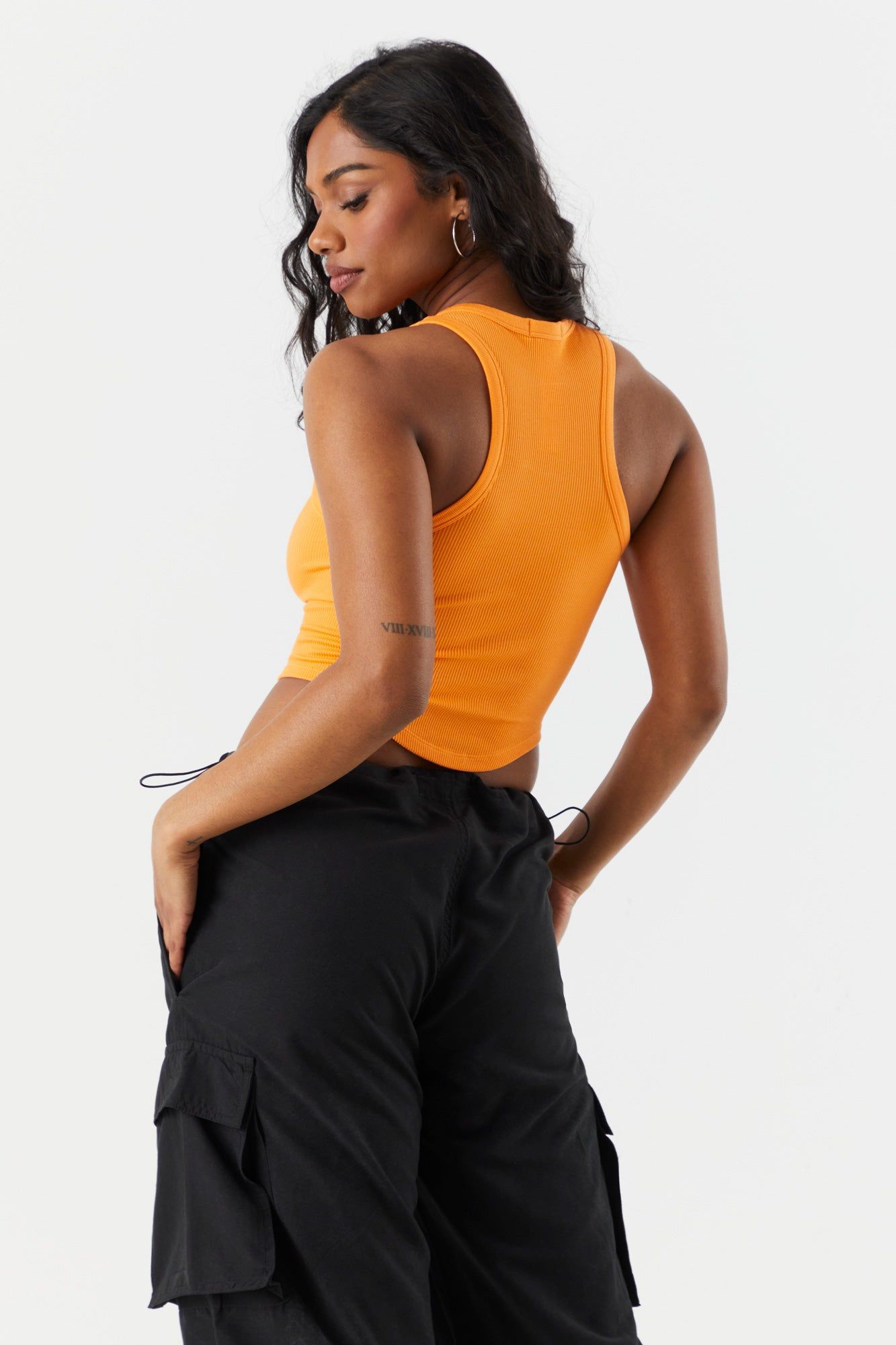 Débardeur côtelé sans couture avec ourlet arrondi sold by Urban Planet product image thumbnail 14