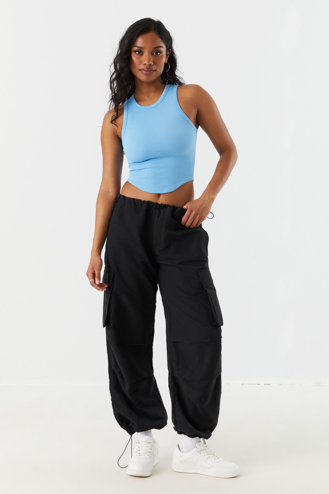 Débardeur côtelé sans couture avec ourlet arrondi sold by Urban Planet product image thumbnail 9