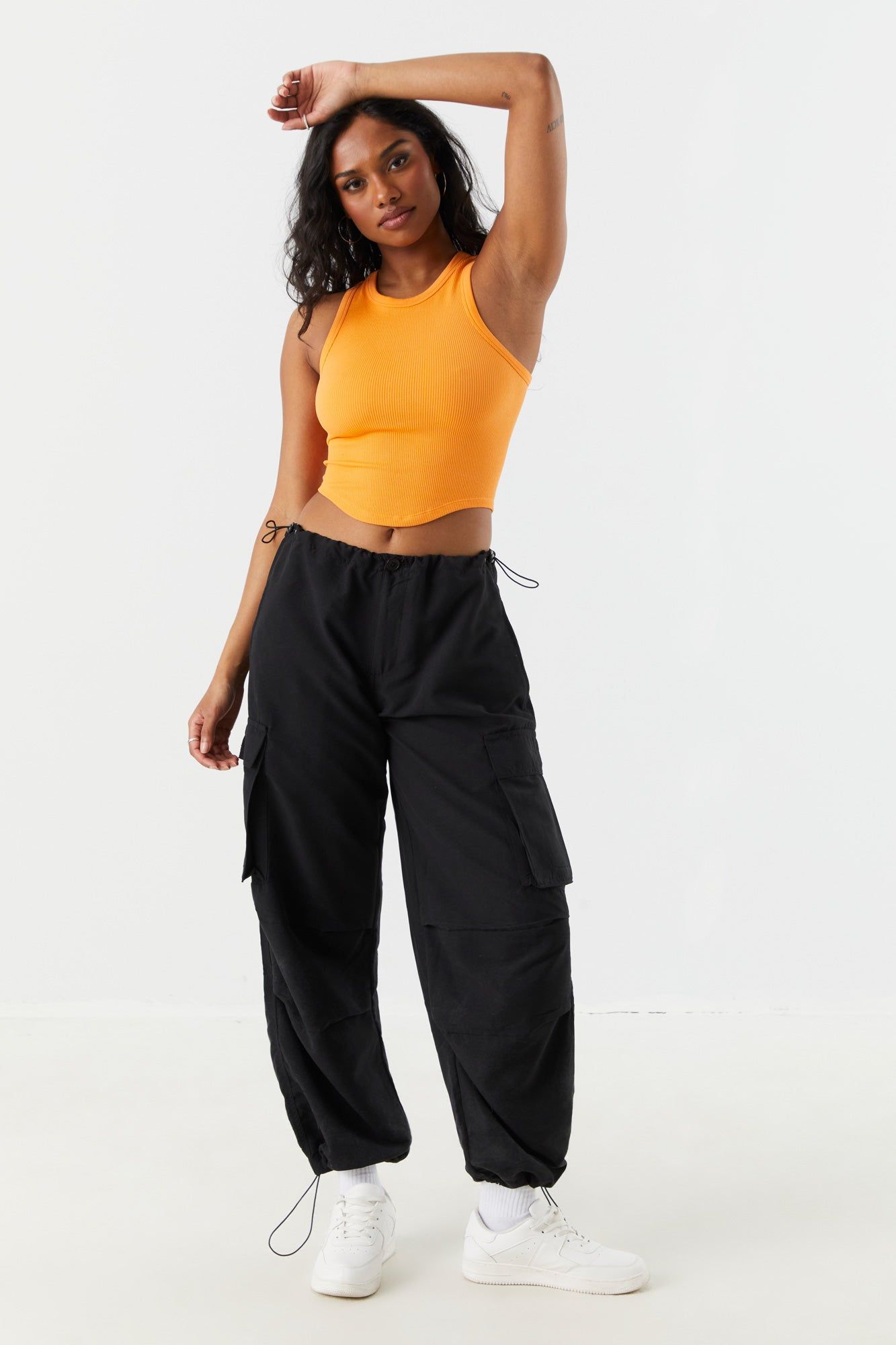 Débardeur côtelé sans couture avec ourlet arrondi sold by Urban Planet product image thumbnail 15