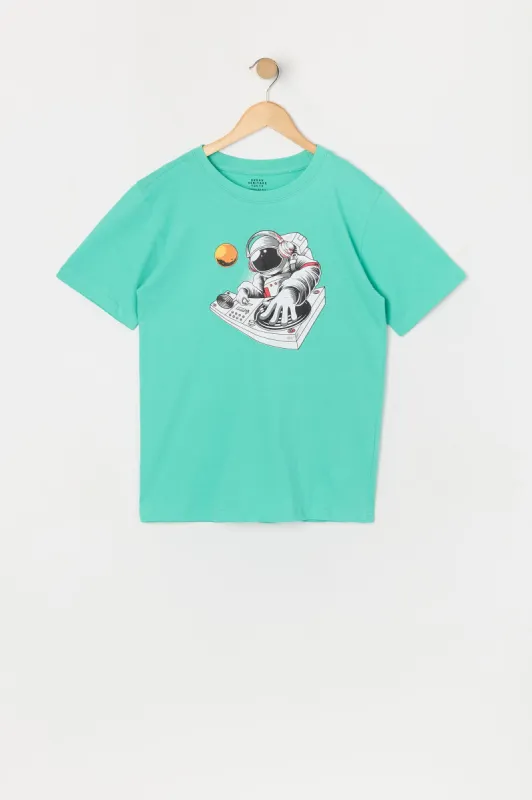 Boys Astronaut DJ Graphic T-Shirt sold by Urban Planet