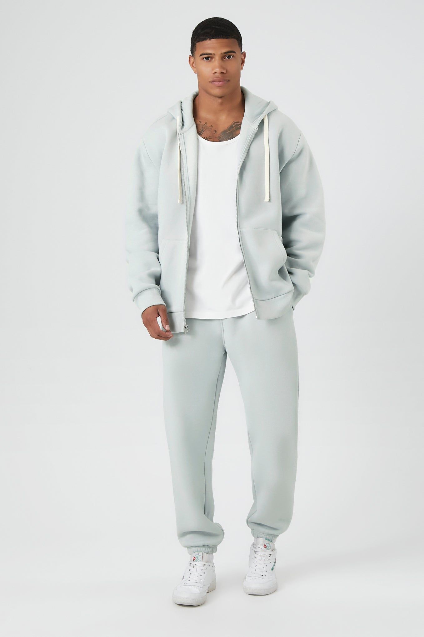 Jogger en mélange de coton à taille coulissante sold by Urban Planet product image thumbnail 6