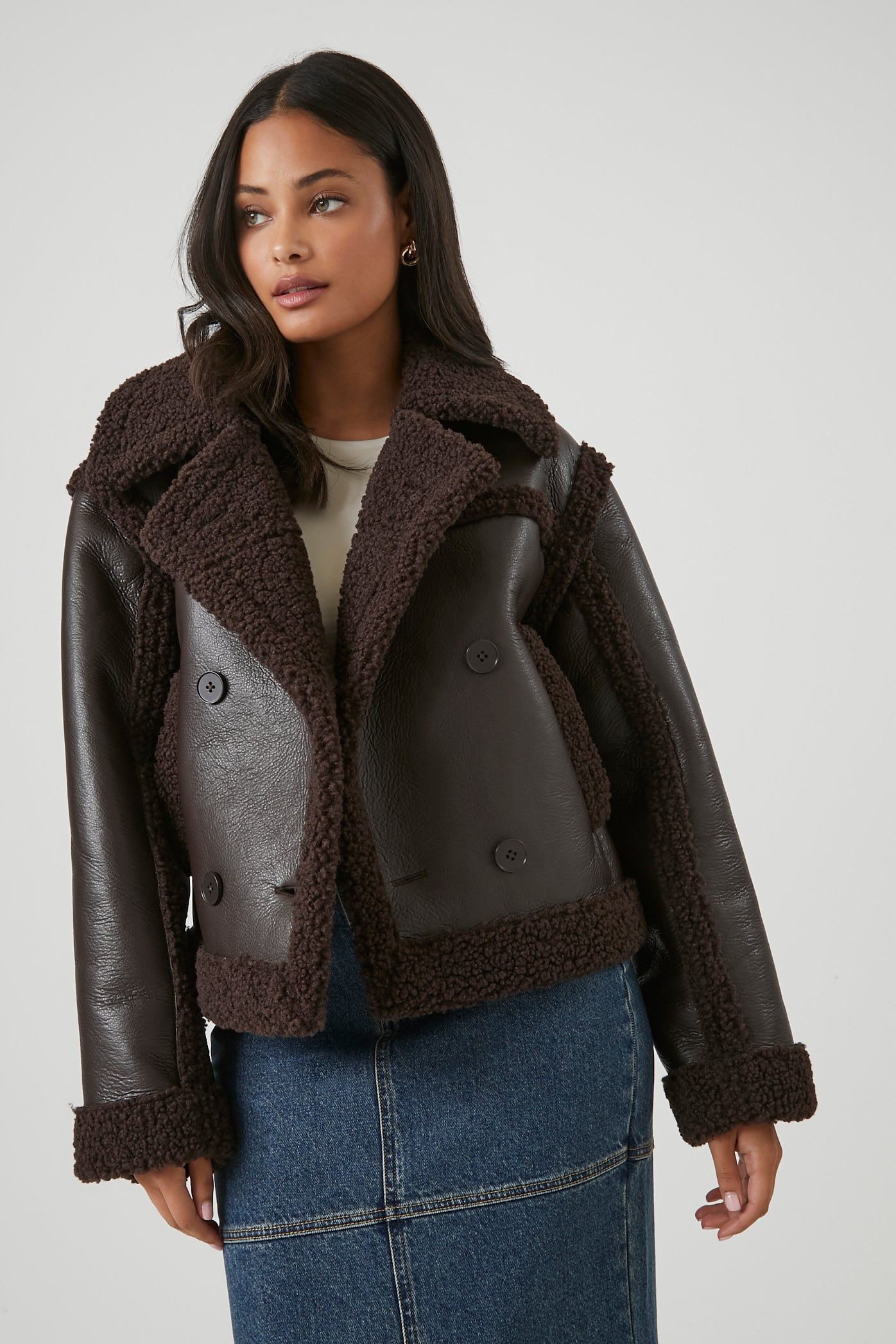 Sherpa Trim Jacket sold by Urban Planet