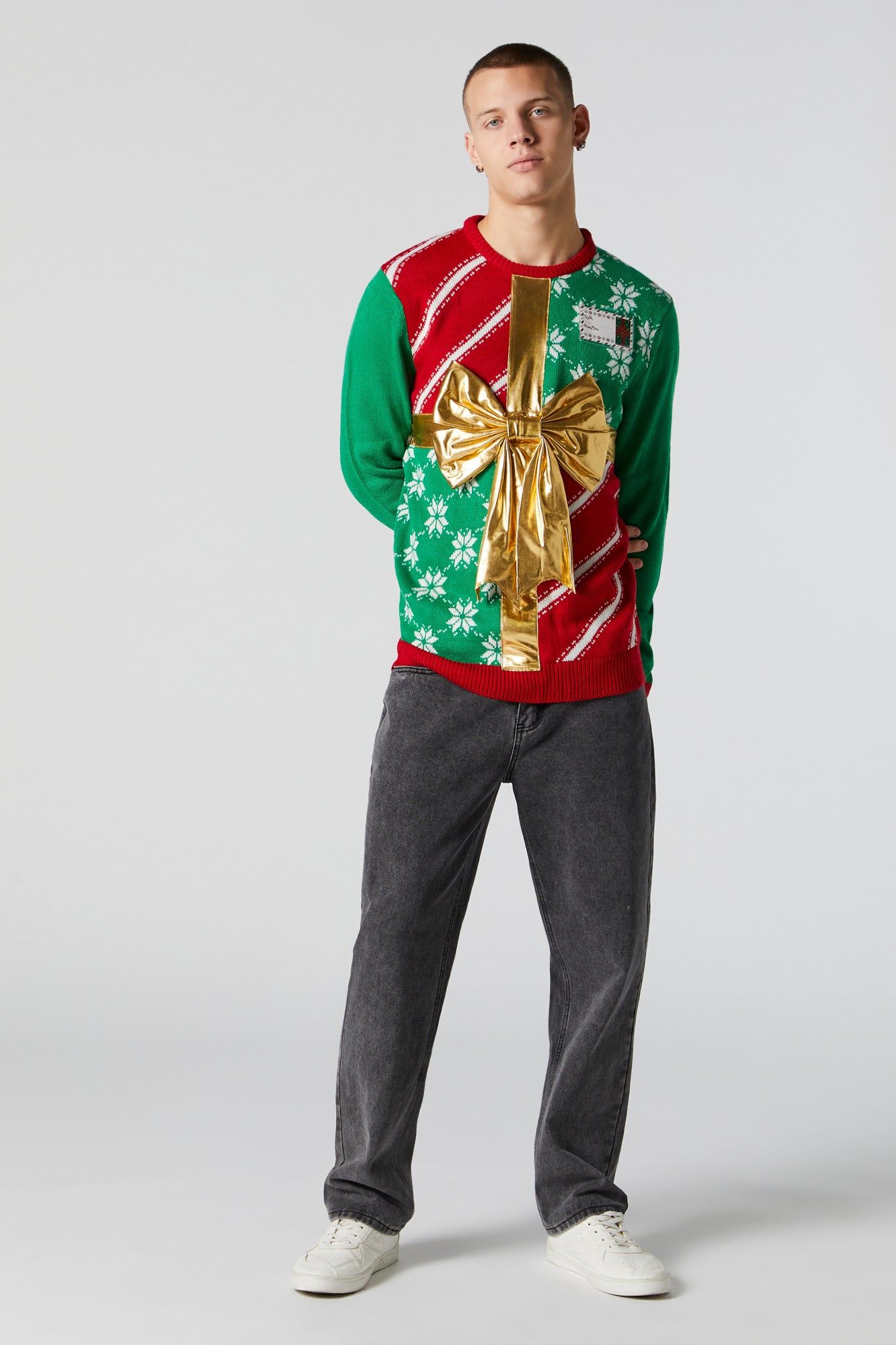 Gold Bow Xmas Sweater sold by Urban Planet product image thumbnail 3