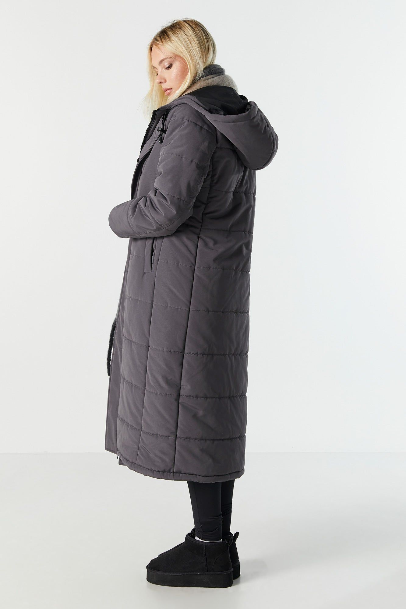 Longline Puffer Jacket sold by Urban Planet product image thumbnail 3