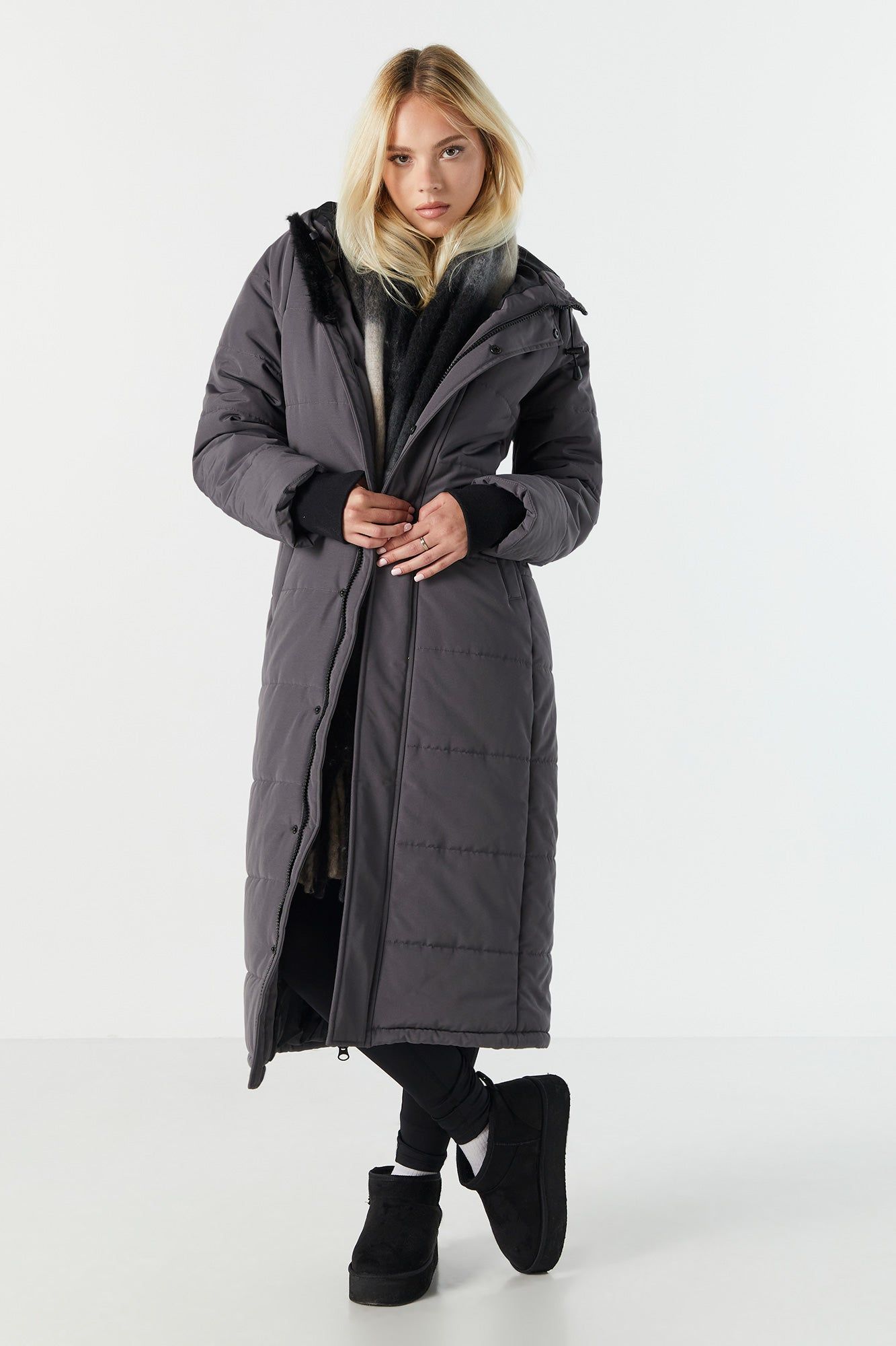 Longline Puffer Jacket sold by Urban Planet
