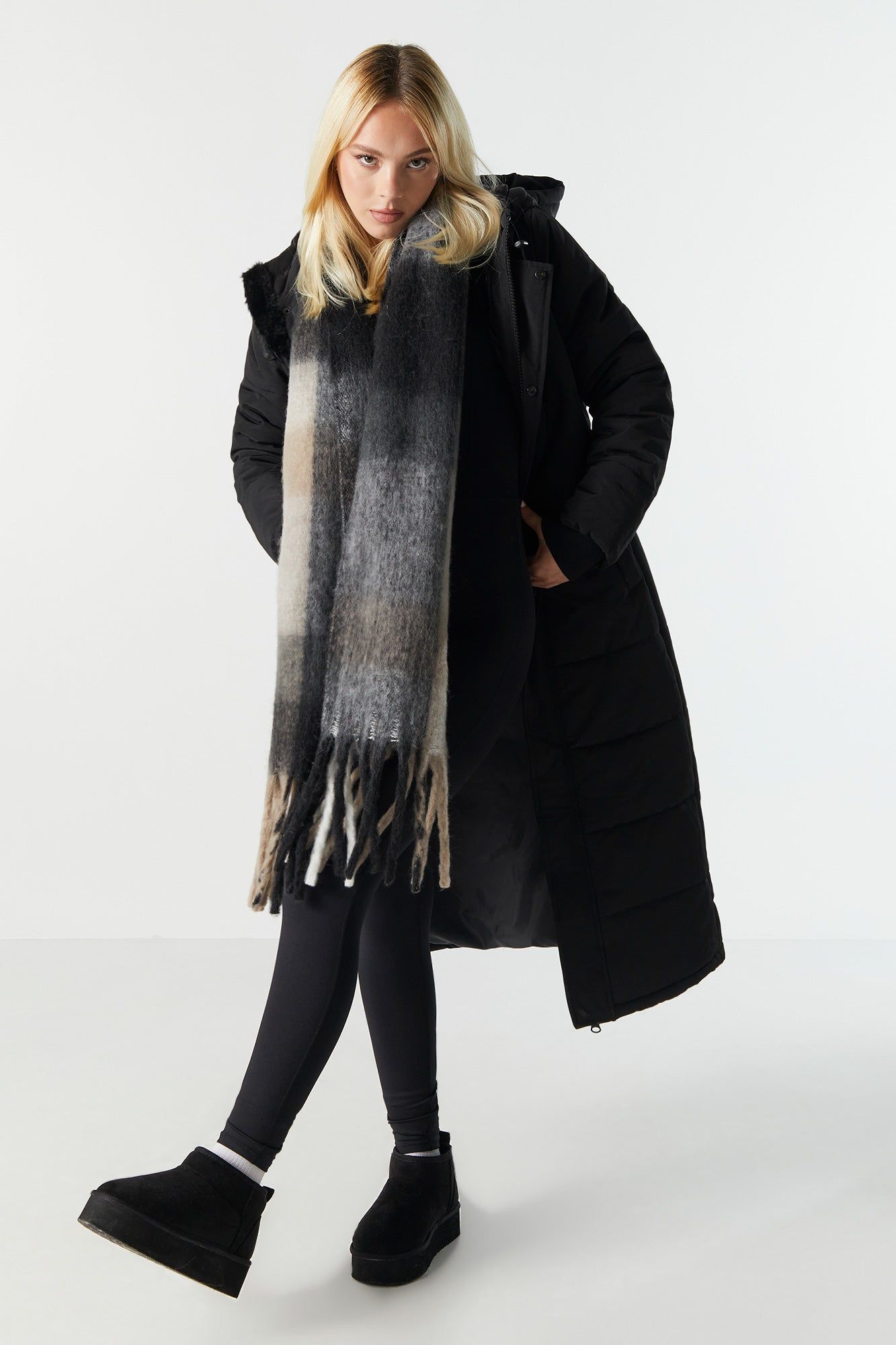 Longline Puffer Jacket sold by Urban Planet product image thumbnail 6