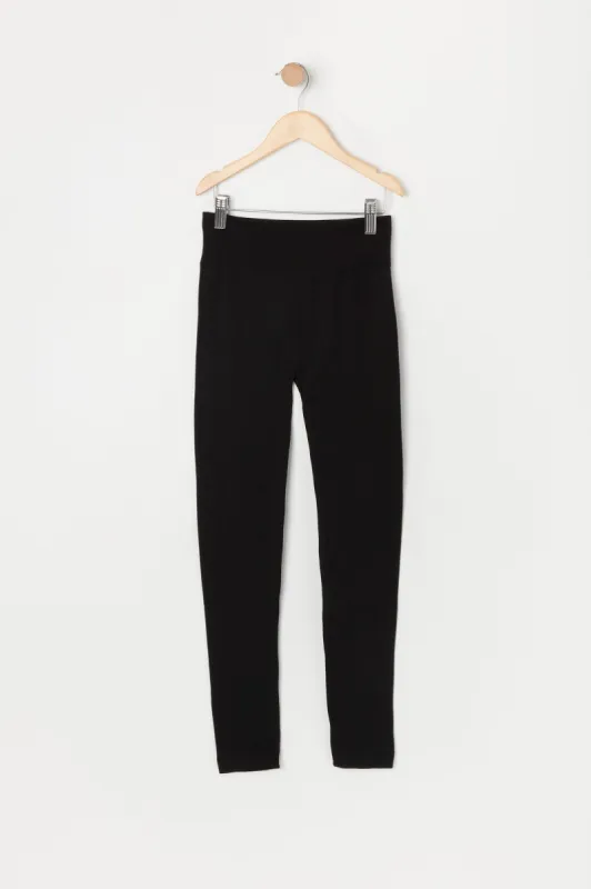 Girls High Rise Seamless Fleece Legging sold by Urban Planet