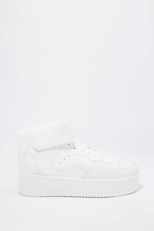 Platform High Top Lace-Up Sneaker sold by Urban Planet